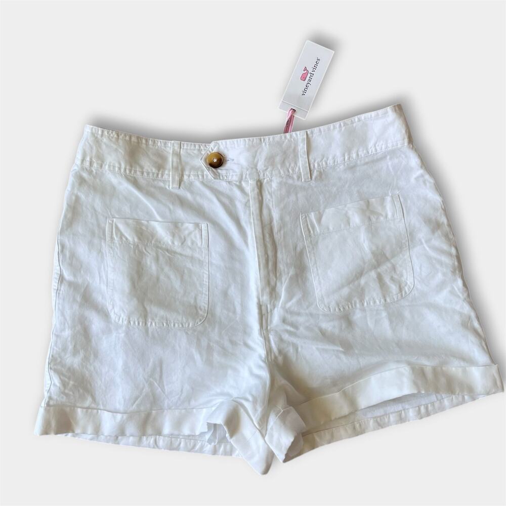 Vineyard Vines 3" Patch Pocket Shorts White Cap 10 NWT